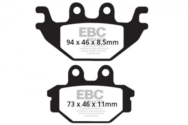 EBC Brake Pads - FA377HH - Scout Rear Brake 2015-2016