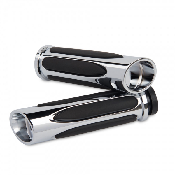 Deep Cut Comfort Grips - Chrome - Indian Chief 2014-2017