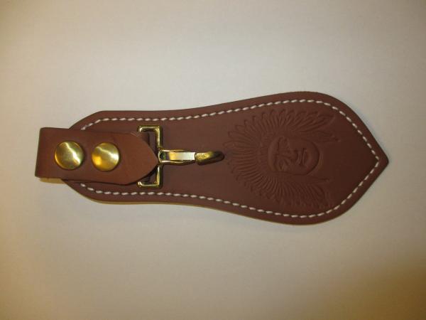 Leder Key Fob Halter - Tan