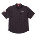 MENS VENTED SHORT SLEEVE SHIRT - BLACK