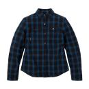 WOMENS CANYON PLAID OVERSHIRT - BLUE