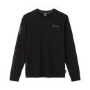 MENS IMC 1902 SLEEVE PRINT LONGSLEEVE T-SHIRT - BLACK