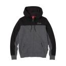 WOMENS COLORBLOCK SCRIPT HOODIE - GRAY