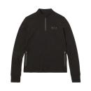 WOMENS QUARTER ZIP PERFORMANCE TOP - BLACK