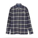 MENS BOLTON PLAID SHIRT - NAVY